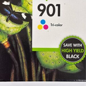 HP 901 Ink Standard Tri-Color Inkjet Photo Deskjet CC656A Expired 2014 Tri-Color